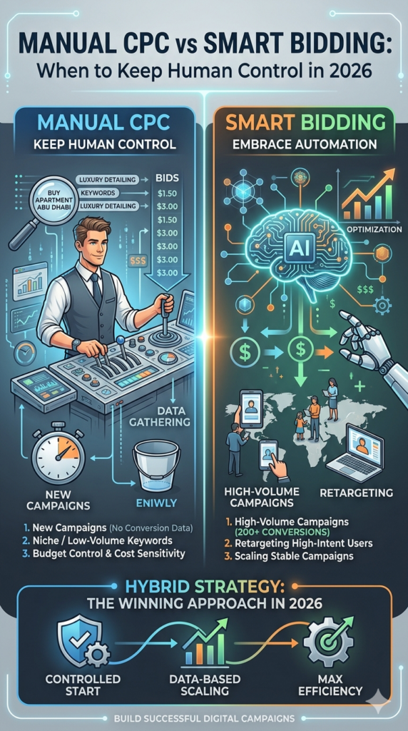 Manual CPC vs Smart Bidding